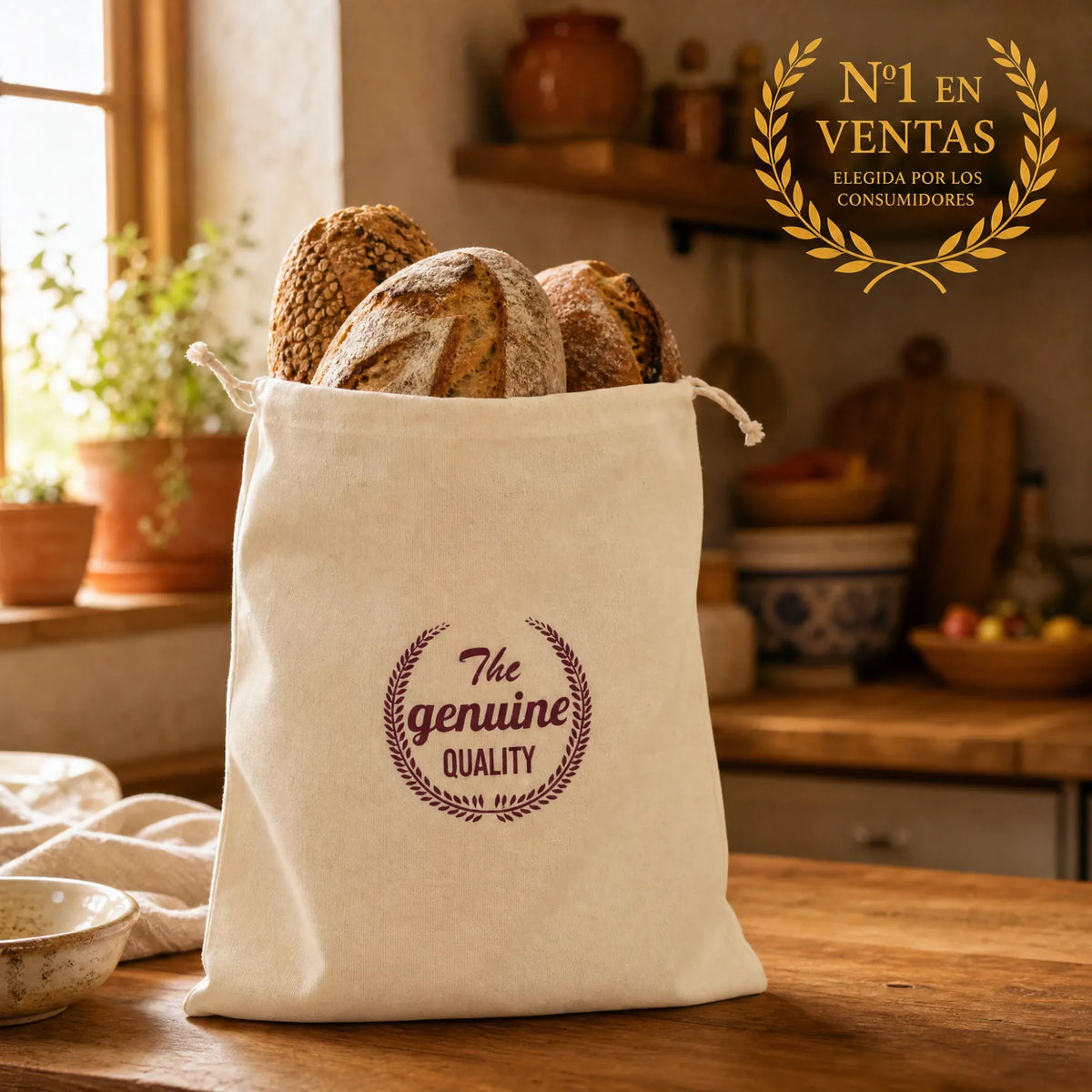 Bolsa para Pan de Cera de Abeja — 32 × 43,5 cm