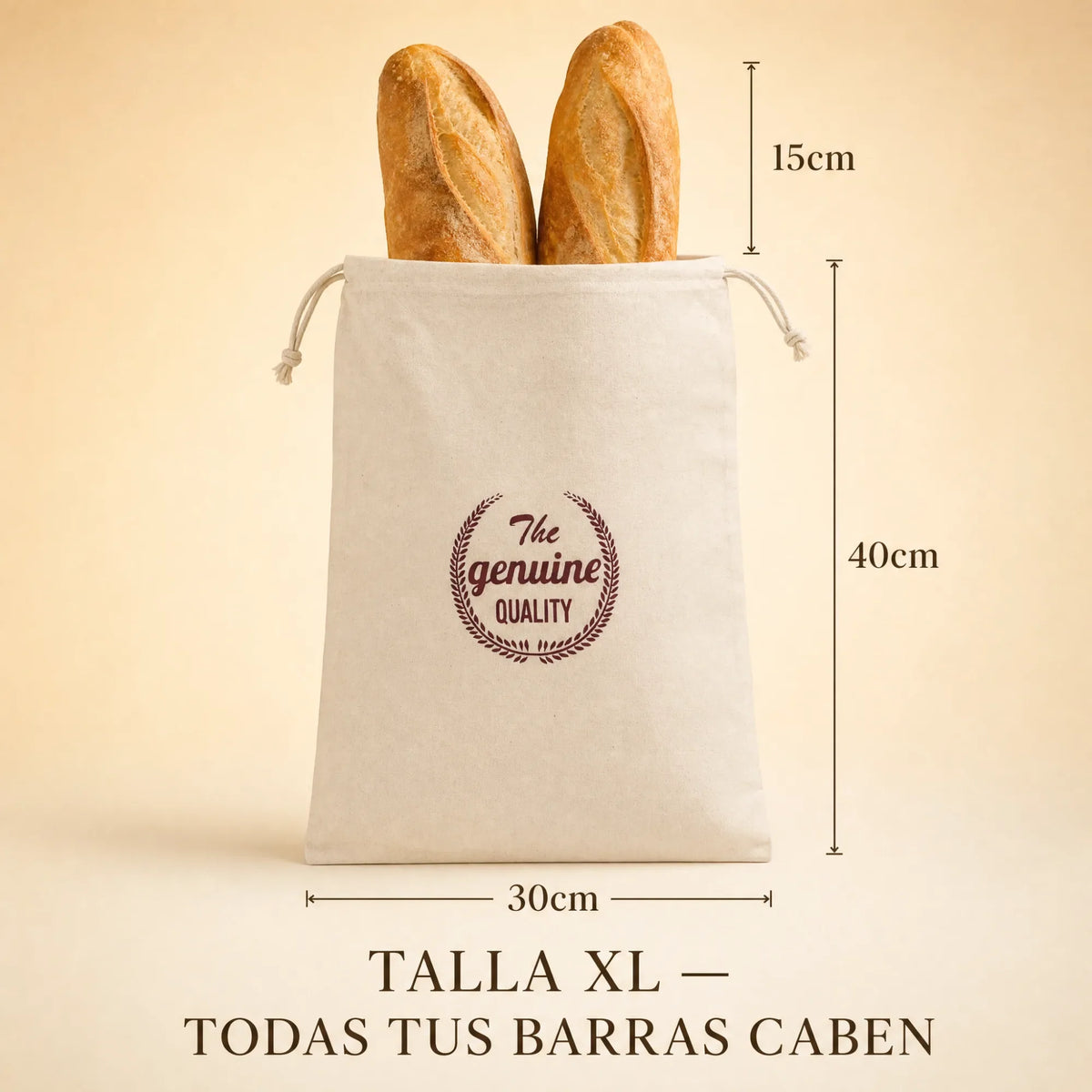 Bolsa para Pan de Cera de Abeja — 32 × 43,5 cm